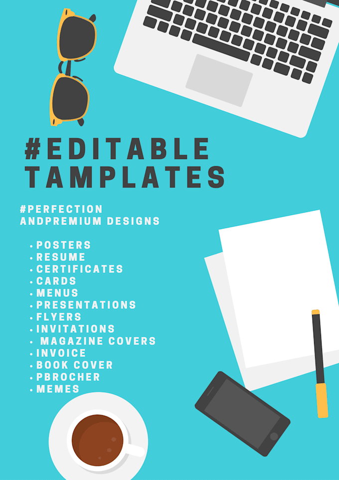 Design unique editable templates by Sai4819 | Fiverr