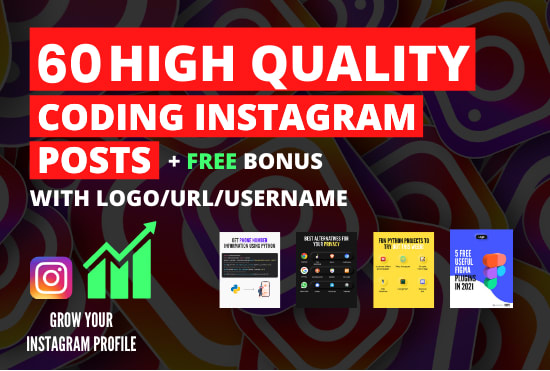 Provide programming, coding posts for instagram by Super1203 | Fiverr
