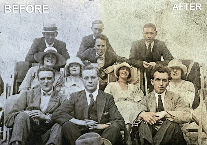 do the restoration on your old family photos