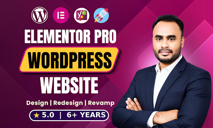 create wordpress website with elementor pro as elementor expert