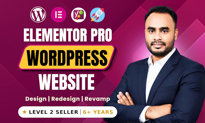 create wordpress website with elementor pro as elementor expert
