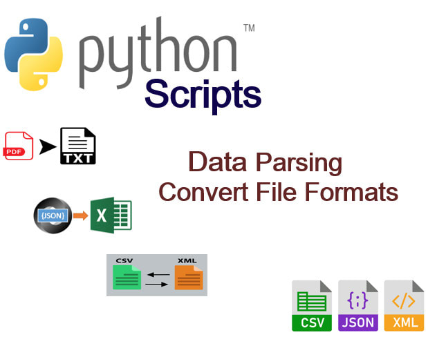 Write Python Data Parsing Script Pdf Json Xml Srt Csv Hdf5 Txt 3212