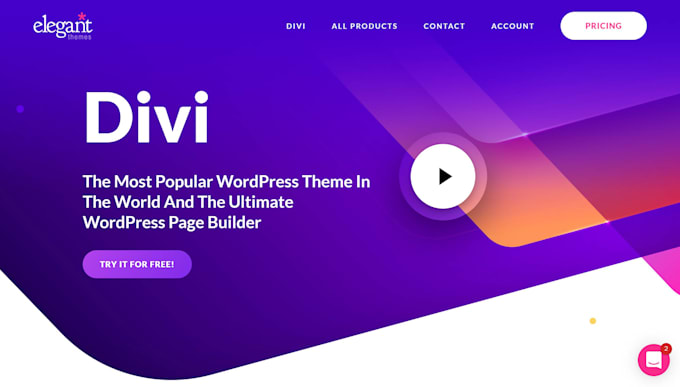 design your wordpress website with divi or envato theme