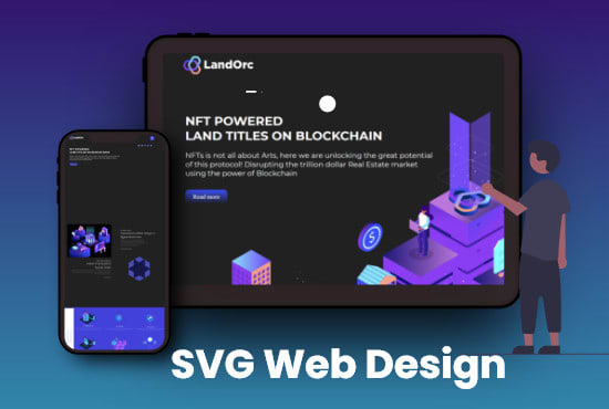 create your website use svg animations