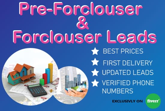 provide real estate foreclosure and pre foreclosure leads