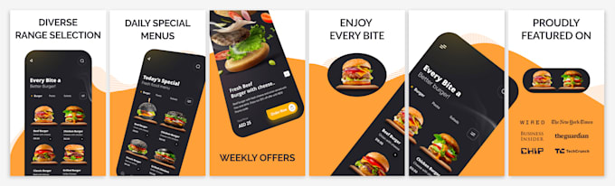 design attractive app screenshots for app store, play store