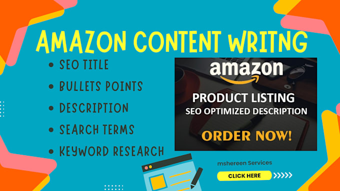 write amazon product descriptions, bullet points, SEO titles, keyword research