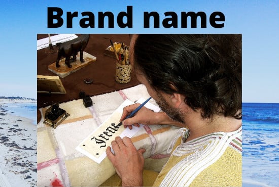 create business name, brand name, domain name with logo