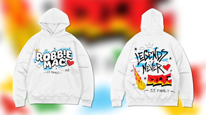 do designs for hoodies, sweatshirts, and tshirts