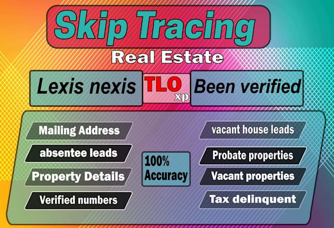 do skip tracing for real estate business