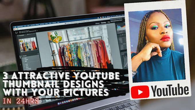 design 3 unique youtube thumbnails in 24 hours