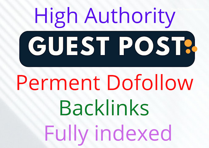 guest post with dofollow backlinks on high da