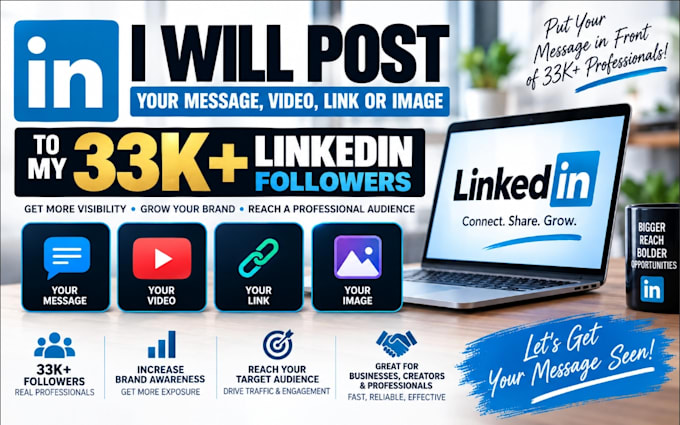 post your message to 31k professional connections