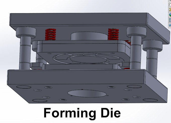 create perfect  3d mould, die and part for mould  design