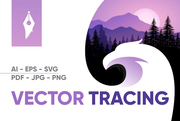 tracing logo image convert to adobe illustrator vector ai file