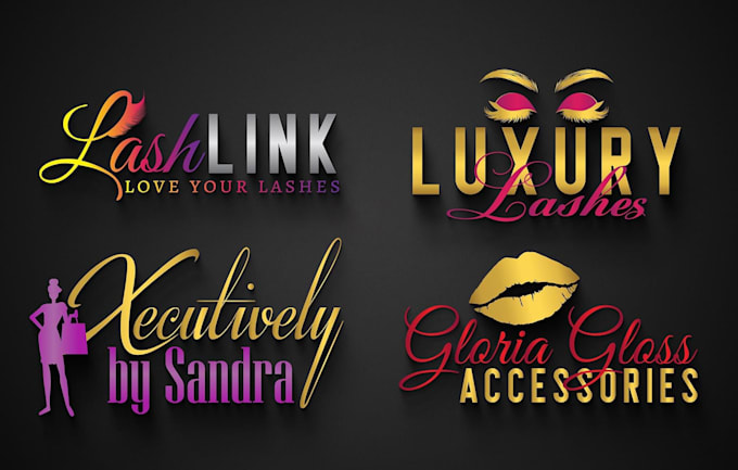 design classy glitter girly shiny feminine logo