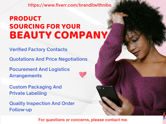I will source for makeup and beauty products for your business