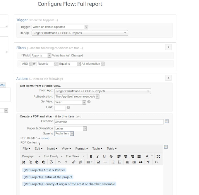 do podio integrations and build complete CRM