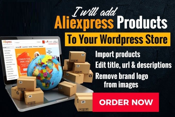 add dropshipping products to woocommerce or shopify store