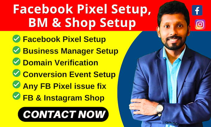 setup facebook pixel, fix fb pixel issues, business manager setup