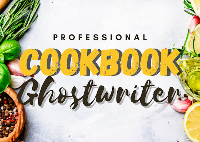 ghostwrite amazing cookbook with high quality content