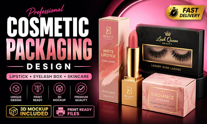 design luxury cosmetic packaging for beauty brands