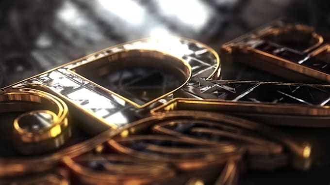 create luxury 3d diamond logo animation