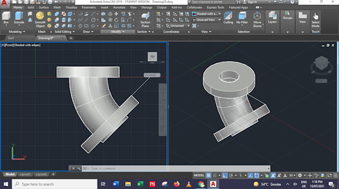 Do 2d mechanical drawings and 3d modeling in autocad by Hassansyed195 ...
