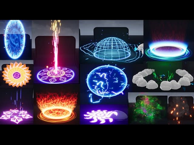create particles fx material  blueprint system