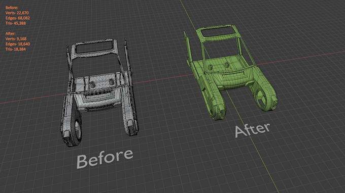 Optimize your 3d model and fix any model topology issues by Dscalvin ...
