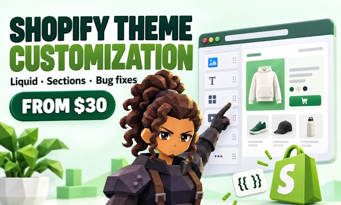 redesign your shopify store or build a custom shopify ecommerce website