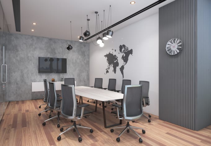 Do office interior design , workstaion and rendering by Asif3437 | Fiverr