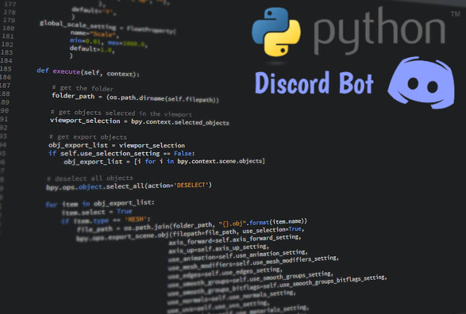 Create a discord bot in python for you by Klleos | Fiverr