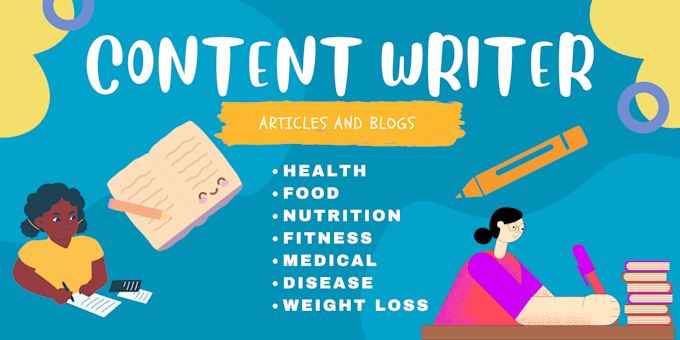 write health, nutrition, fitness, medical articles and blogs