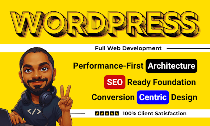 develop professional and responsive wordpress website