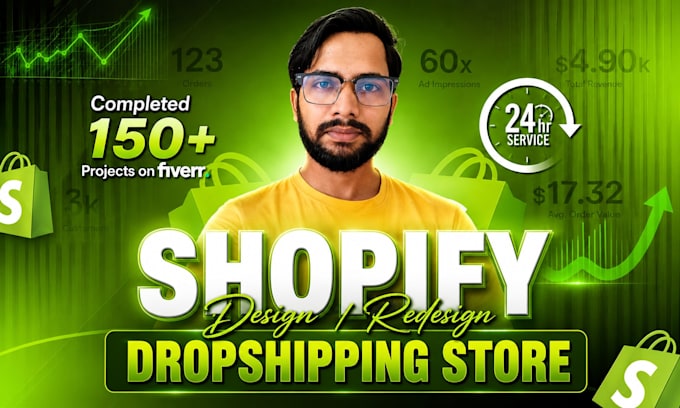 do shopify ecommerce website development, design and redesign