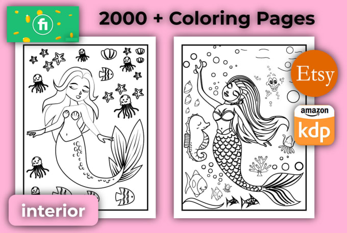Download Create coloring pages digital for adults and kids kdp etsy ...