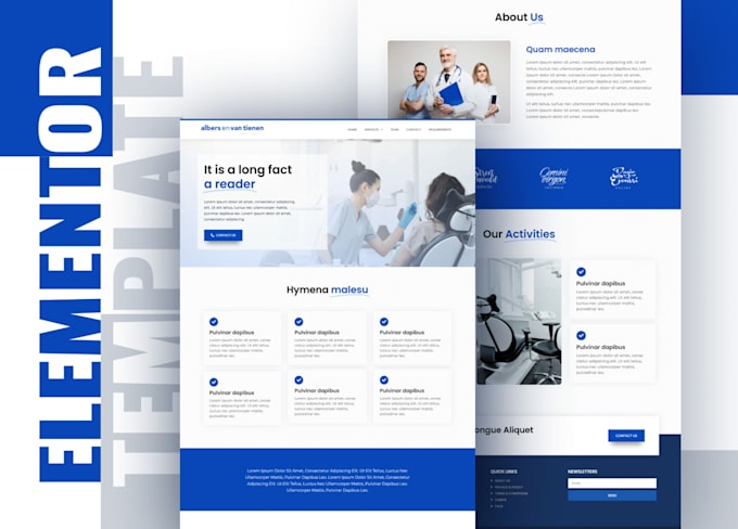 design a modern elementor website for your wordpress site