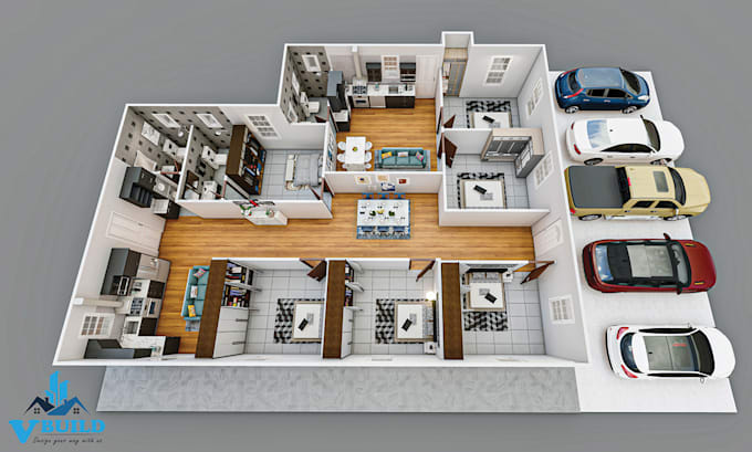 do 3d floor plan from your 2d floor plan