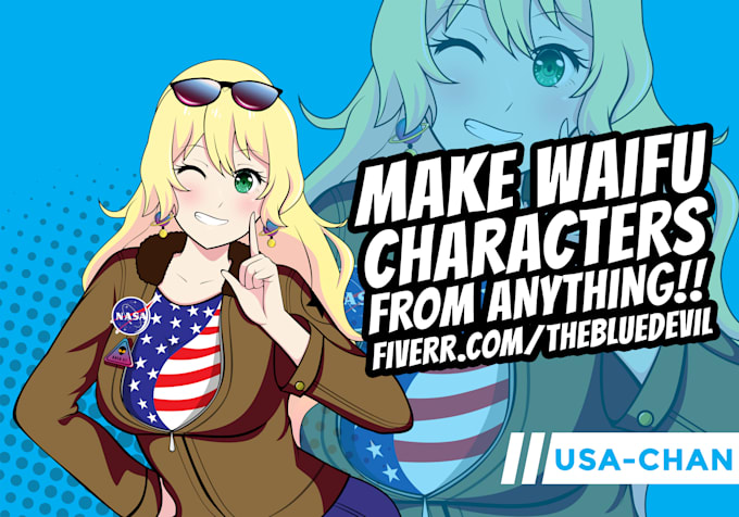 draw custom anime characters you choose in HD
