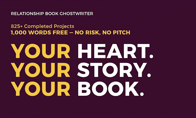 ghostwrite your relationships, dating, or self love book, publish ready