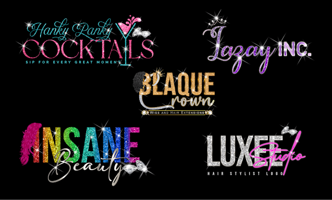Design beautiful luxury glitter feminine signature logo by Iqdxins | Fiverr