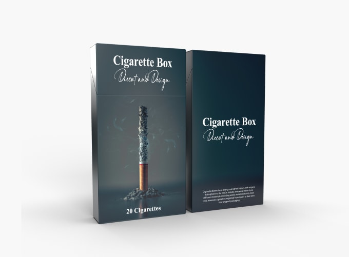mailer box, cigarette box packaging design