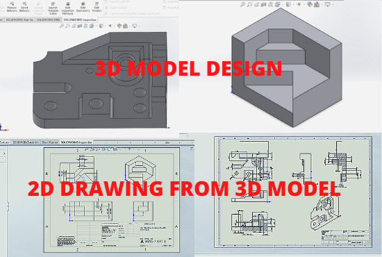 do 2d drawing, 3d modelling and model analysis in solidworks