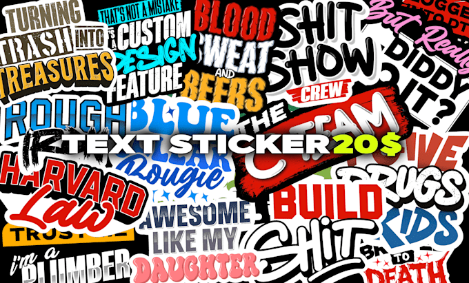 do design fun sticker for you