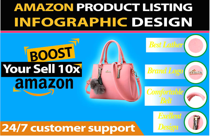 creative design infographics for amazon products