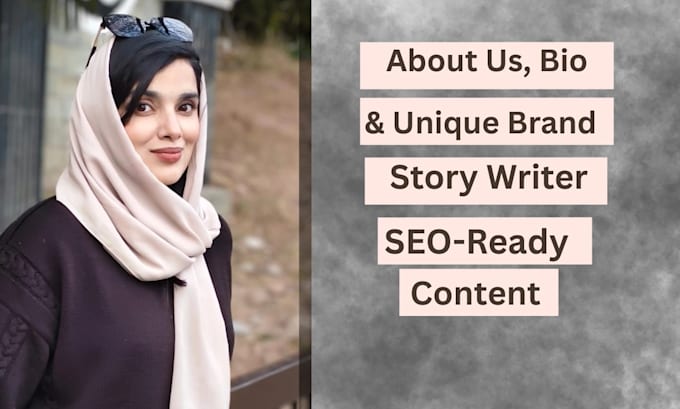 write biography, about me, web about us page