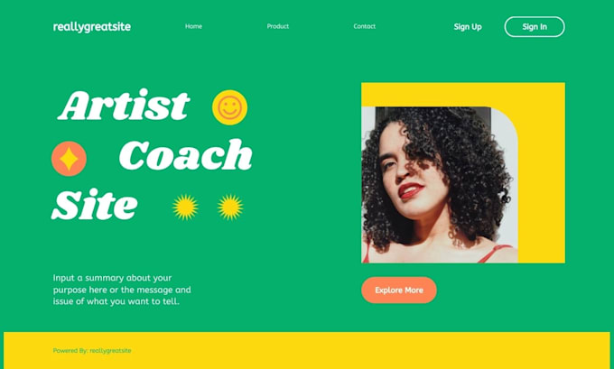 create wordpress website for artist, coach, speaker or tutor