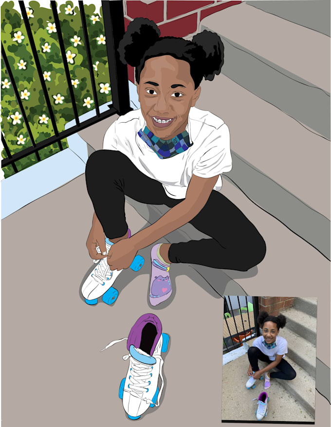 convert portrait to vector file