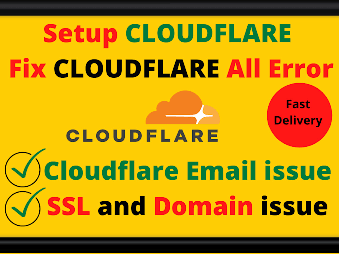 Setup cloudflare, ssl and fix bugs,errors of cloudflare fast by ...